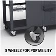 Alabama BBQ has 8 wheels for Portability